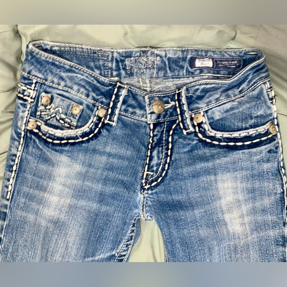 Miss Me Vintage Jeans “Sunny” Bootcut -Size 24 or 25,inseam 33.Rare & broken in!